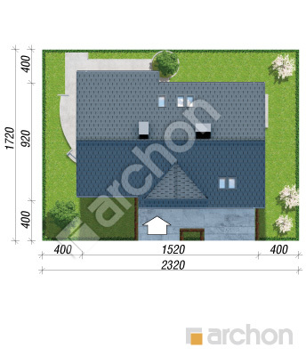 Проект дома ARCHON+ Дом в вистерии 4 (П) Ситуація