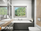 Проект будинку ARCHON+ Будинок в навлоціях 2 (Г2) візуалізація ванни (візуалізація 3 від 2)