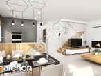 Проект будинку ARCHON+ Будинок у клематисах 27 (Б) денна зона (візуалізація 1 від 1)