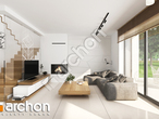 Проект будинку ARCHON+ Будинок у клематисах 27 (Б) денна зона (візуалізація 1 від 6)