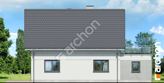 Дворовий фасад Будинок в хлорофітумі (ГНТ) вер. 2