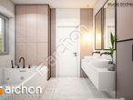 Проект дома ARCHON+ Вилла Констанция (Б) визуализация ванной (визуализация 3 вид 2)