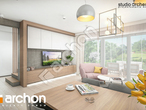 Проект дома ARCHON+ Вилла Констанция (Б) дневная зона (визуализация 1 вид 1)