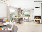 Проект дома ARCHON+ Вилла Констанция (Б) дневная зона (визуализация 1 вид 3)