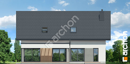 Дворовой фасад Дом под персиками (Г2Е)