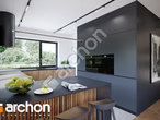 Проект дома ARCHON+ Дом под персиками (Г2Е) визуализация кухни 1 вид 1