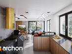 Проект дома ARCHON+ Дом под персиками (Г2Е) визуализация кухни 2 вид 2