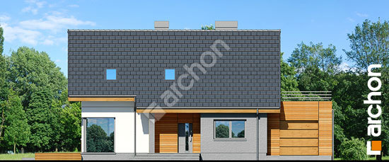 Передний фасад Дом в журавках 6