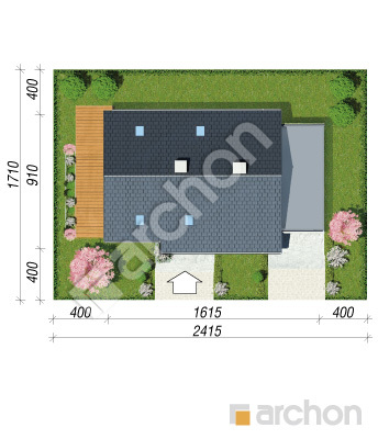 Проект дома ARCHON+ Дом в журавках 6 Ситуація