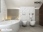 Проект будинку ARCHON+ Будинок в аурорах візуалізація ванни (візуалізація 1 від 3)