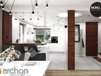 Проект будинку ARCHON+ Будинок в аурорах денна зона (візуалізація 1 від 15)