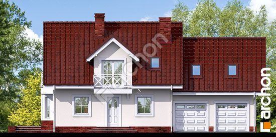 Передний фасад Дом в рододендронах 6 (Г2) вер.2