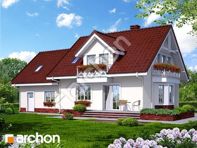 Проект будинку ARCHON+ Будинок в рододендронах 6 (Г2) вер.2 Вид 2