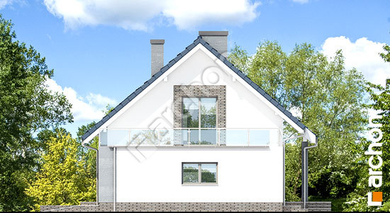 Боковой фасад Дом в гейджее (Г2П)