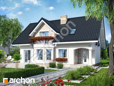 Проект дома ARCHON+ Дом в авокадо 2 