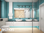 Проект будинку ARCHON+ Будинок в каллатеях 7 (Г2) візуалізація ванни (візуалізація 3 від 2)