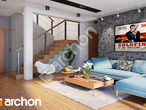 Проект будинку ARCHON+ Будинок в каллатеях 7 (Г2) денна зона (візуалізація 1 від 3)