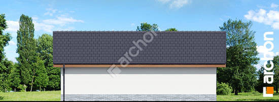 Дворовой фасад Г8a - Трехместный гараж вер.2