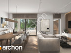 Проект дома ARCHON+ Дом в навлоциях 6 (Г2) дневная зона (визуализация 1 вид 3)