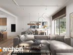 Проект дома ARCHON+ Дом в навлоциях 6 (Г2) дневная зона (визуализация 1 вид 4)