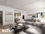 Проект дома ARCHON+ Дом в навлоциях 6 (Г2) дневная зона (визуализация 1 вид 5)