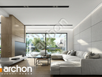Проект дома ARCHON+  Дом в подснежниках 2 (Г2) дневная зона (визуализация 1 вид 1)
