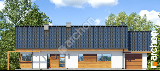 Передний фасад Дом в мекинтошах 4 (Мп)