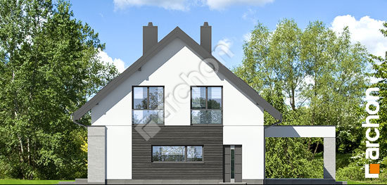 Боковой фасад Дом в гвоздиках (Г2А)