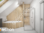 Проект будинку ARCHON+ Будинок у гвоздиках (Г2А) візуалізація ванни (візуалізація 3 від 2)