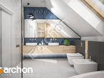 Проект будинку ARCHON+ Будинок у гвоздиках (Г2А) візуалізація ванни (візуалізація 3 від 3)