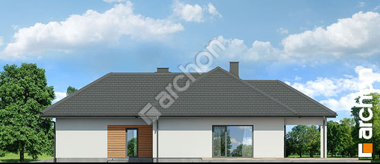 Боковой фасад Дом в барбарисах 3 (Г2Е)