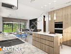 Проект будинку ARCHON+ Будинок в сантанах візуалізація кухні 1 від 3