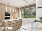 Проект дома ARCHON+ Дом в сантанах визуализация кухни 1 вид 2