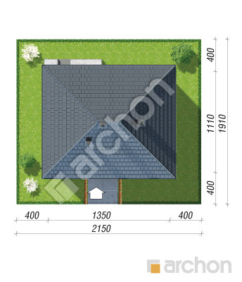 Проект дома ARCHON+ Дом в сантанах Ситуація