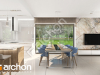 Проект дома ARCHON+ Дом в сантанах дневная зона (визуализация 1 вид 2)