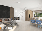Проект дома ARCHON+ Дом в сантанах дневная зона (визуализация 1 вид 4)