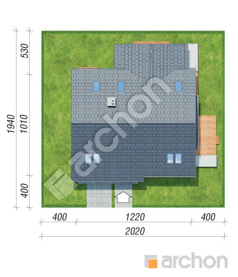 Проєкт будинку ARCHON+ Будинок в аурорах 7 (Е) Ситуація