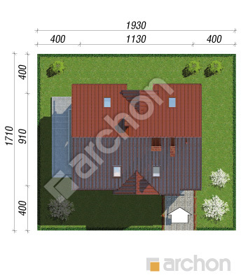 Проект дома ARCHON+ Дом в горошке вер.2 Ситуація