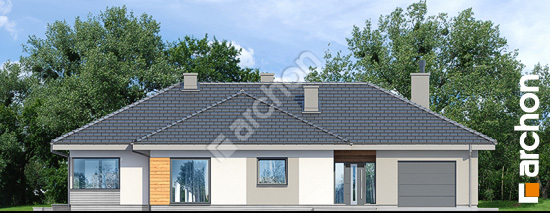 Передній фасад Будинок в обрієті