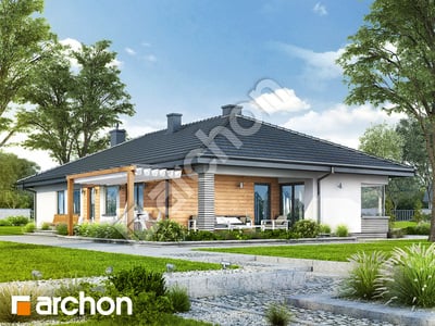 Проект будинку ARCHON+ Будинок в обрієті Вид 2