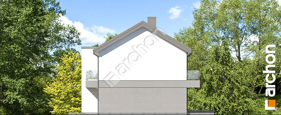 Боковой фасад Дом при сквере 3 (Р2БА)