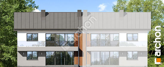 Дворовой фасад Дом при сквере 3 (Р2БА)