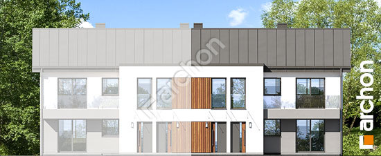 Передній фасад Будинок при сквері 3 (Р2БА)