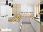 Проект дома ARCHON+ Дом в раванах визуализация кухни 1 вид 1