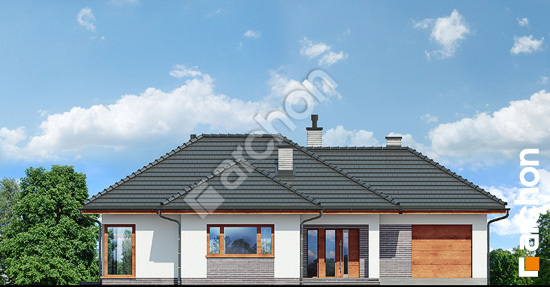 Передний фасад Дом в раванах