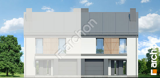 Передній фасад Будинок в нарцисах (БТ) вер. 2