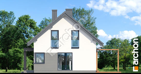 Боковой фасад Дом в бруснике (Н)