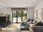 Проект будинку ARCHON+ Будинок в хлорофітумі 5 вер.2  денна зона (візуалізація 1 від 2)