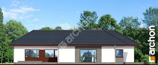 Боковой фасад Дом в кливиях 3 (Г2)