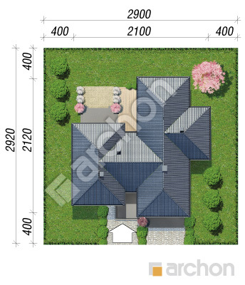 Проєкт будинку ARCHON+ Будинок в клівіях 3 (Г2) Ситуація